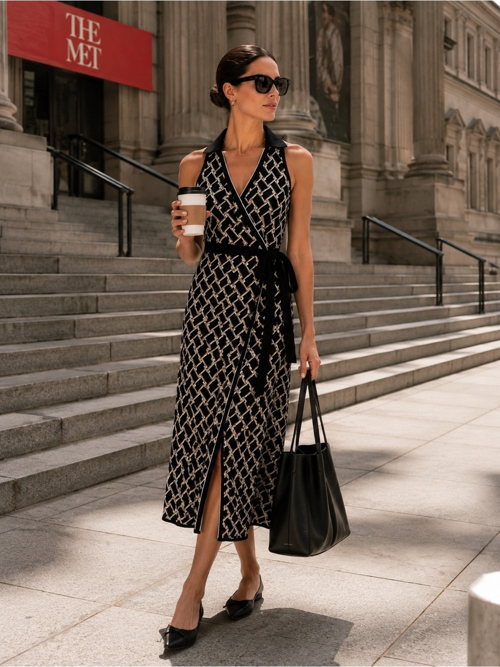 Diane von Furstenberg for Target Vintage Weave Collared Wrap Midi Dress M NWOT - Picture 3 of 16